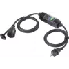 Sygonix SY-6052178 alargador con interruptor diferencial portátil PRCD 230 V/AC 3 m negro IP44
