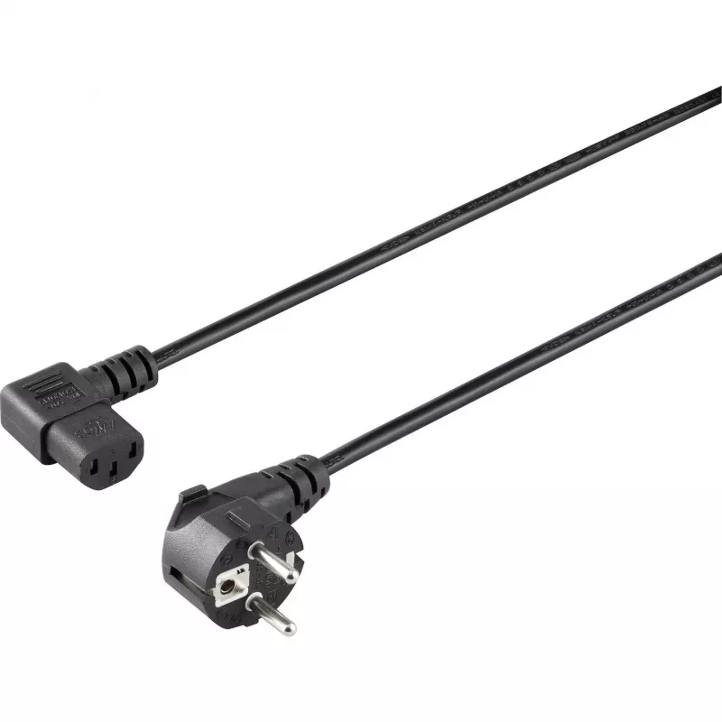 Sygonix SY-5042718 cable de conexión para aparatos CEE 7/7 a IEC C13, 1,5 m, negro