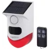 Sygonix mini sistema de alarma blanco rojo con detector de movimiento PIR LED y mando a distancia (SY-6515320)