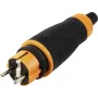 Sygonix SY-6618478 conector macho Schuko TPE PC 250 V/AC negro naranja IP44