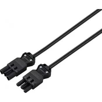 Sygonix SY-6676364 Cable alargador Negro 1,5 m CEE 7/7 a CEE 7/3
