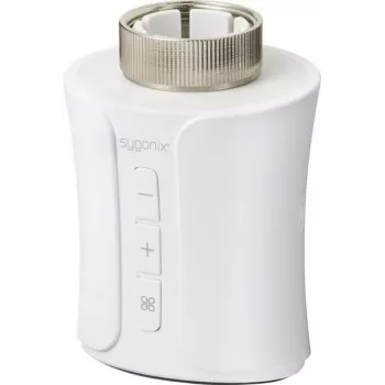 Sygonix SY-6752918 Termostato inteligente para radiador Zigbee 3.0, electrónico, 5–35°C, blanco