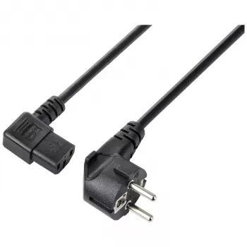 Sygonix SY-5243884 Cable de alimentación Schuko a IEC C13 5 m negro