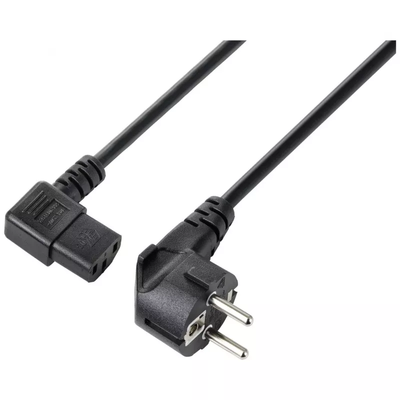 Sygonix SY-5243884 Cable de alimentación Schuko a IEC C13 5 m negro
