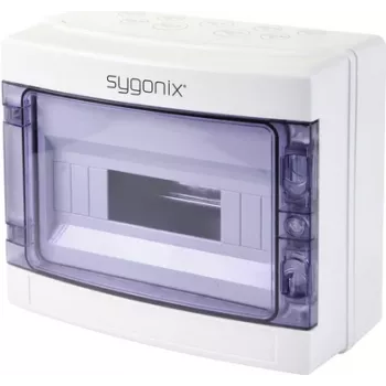 Sygonix SY-5491854 Cuadro de distribución de superficie, 12 módulos, 1 fila, blanco