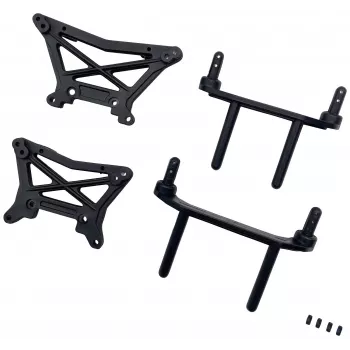 Reely RE-8378430 torreta de amortiguadores/soporte de carrocería, repuesto para Rhino 2WD y Dune Fighter 2WD