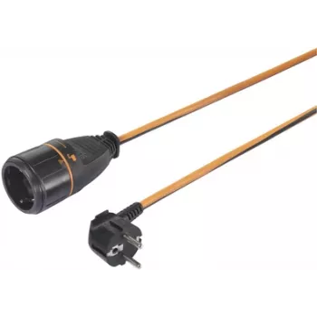 Sygonix SY-5597568 Cable alargador 16 A negro, naranja 5 m bloqueable