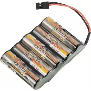 Reely Batería NiMH RC pack 6V 2300mAh 5x AA Side-by-Side conector JR RE-7839756