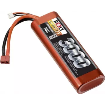 Reely Batería LiPo 7,4V 3000mAh 2S 20C Stick Hardcase conector T (RE-7863792)