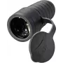Sygonix SY-5806882 Toma Schuko de goma 250 V/AC Negro IP44
