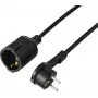 Sygonix SY-7165298 Cable alargador 16 A Negro 5,00 m H05VV-F 3G 1,5 mm²