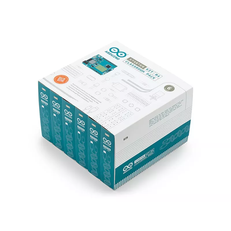 Arduino Starter Kit R4 Classroom Pack, 6 x Arduino Starter Kit R4, para un grupo a partir de 12 personas (K000007_R4-6P)