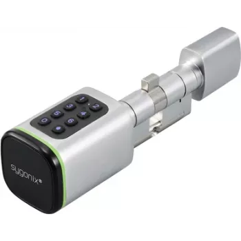 Sygonix SY-6121660 Cilindro de cerradura inteligente Bluetooth Smart Lock clase C con teclado iluminado