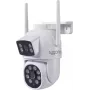 Sygonix SY-6271366 Cámara IP WLAN exterior PTZ Full HD, giro 355°, inclinación 90°, IP65, audio bidireccional, MicroSD hasta 128GB, visión nocturna