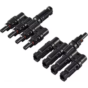 Sygonix Adaptador solar conector en T 4 a 1 1000 V DC SY-6408002 conector en Y para instalaciones solares