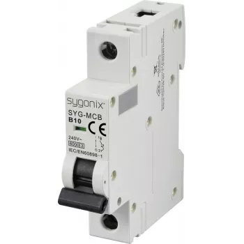 Sygonix SY-6440876 SYG-MCB 1P/B10/6KA Interruptor automático miniatura 1 polo 10 A 240 V AC