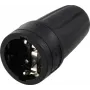 Sygonix SY-6618472 conector hembra Schuko TPE 250 V/AC negro