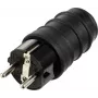 Sygonix SY-6618468 conector macho Schuko TPE 250 V/AC negro IP44