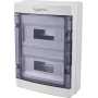 Sygonix SY-6696060 cuadro de distribución pequeño de superficie, 24 módulos, 2 filas, IP40, blanco