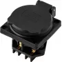 Sygonix SY-6746374 toma de corriente Schuko IP44 negra