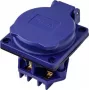 Sygonix SY-6746376 toma de corriente Schuko IP44 azul