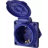 Sygonix SY-6746376 toma de corriente Schuko IP44 azul