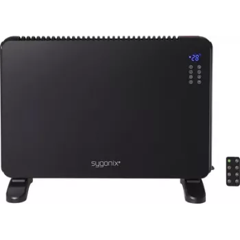 Sygonix SY-6735640 calefactor de convección 2000 W, para estancias de hasta 20 m², negro