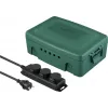 Sygonix SY-6797950 base de distribución de 3 tomas verde/negra con protección infantil mejorada