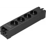 Sygonix SY-6872232 Módulo de enchufe 4 tomas sin interruptor, negro