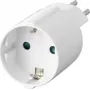 Sygonix SY-6949550 Adaptador de viaje Schuko a suizo (tipo J a tipo F, 10 A, 250 V, negro)