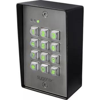 Sygonix SY-6888064 Teclado de código de superficie, 12-24V DC/AC, IP65, teclado iluminado