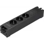 Sygonix SY-6872236 Módulo de enchufe empotrado 3 tomas sin interruptor, negro