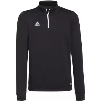 adidas Entrada 22 camiseta de entrenamiento sudadera para niños negra talla 128 H57547