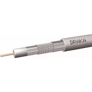 Draka Coax10AD10SAL cable coaxial 75 Ohm 100m anillo blanco PE 60014932