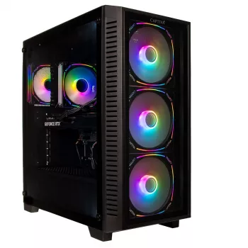Captiva Highend Gaming R10-3601 PC de sobremesa (Ryzen 7 7800X3D, RTX 5070 12GB, 32GB DDR5, 1TB NVMe SSD, Wi-Fi, sin sistema operativo)