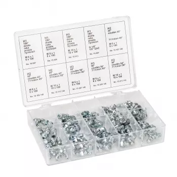 PRESSOL caja surtida de engrasadores, 70 piezas (16 092)