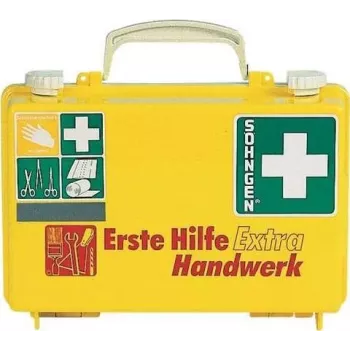 SÖHNGEN botiquín de primeros auxilios EXTRA HANDW DIN 13157 montaje en pared carcasa ABS naranja O320125