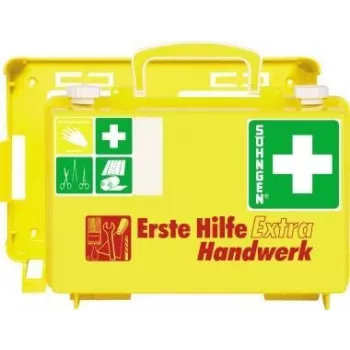 SÖHNGEN botiquín de primeros auxilios EXTRA HANDW DIN 13157 montaje en pared carcasa ABS naranja O320125