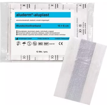 SÖHNGEN aluderm®-aluplast rollo de apósito elástico, 6 cm x 1 m, estéril, secciones selladas individualmente