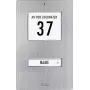 M-E MODERN-ELECTRONICS KT 1-EG placa de timbre, acero inoxidable, 1 pulsador, IP44, LED blanco