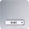 M-E MODERN-ELECTRONICS KTA-1 A/S pulsador de timbre empotrable, 1 pulsador, acero inoxidable, plata, 12 V/1 A, iluminación LED, IP44