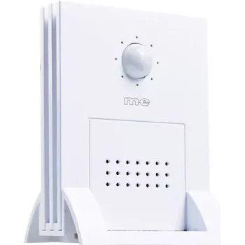 m-e modern-electronics DGF-300 Gong blanco con sensor de movimiento PIR 41058