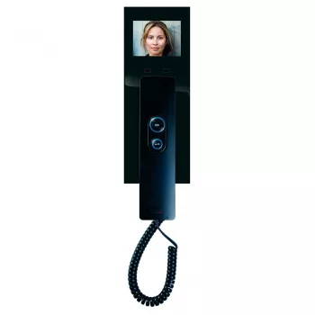 M-E MODERN-ELECTRONICS VDV 505 SS Estación interior de vídeo con auricular, negro