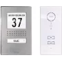 M-E MODERN-ELECTRONICS ADV 111 WW Portero automático de audio, kit completo de intercomunicador por cable para vivienda unifamiliar, acero inoxidable, blanco (41137)