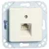 METZ Connect UPk Unidad de conexión empotrable, caja de conexión universal, diseño IAE, 2x RJ45, bornes de tornillo RJ45 mini borne (130040111-I)