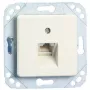 METZ Connect UPk Unidad de conexión empotrable, caja de conexión universal, diseño IAE, 2x RJ45, bornes de tornillo RJ45 mini borne (130040111-I)