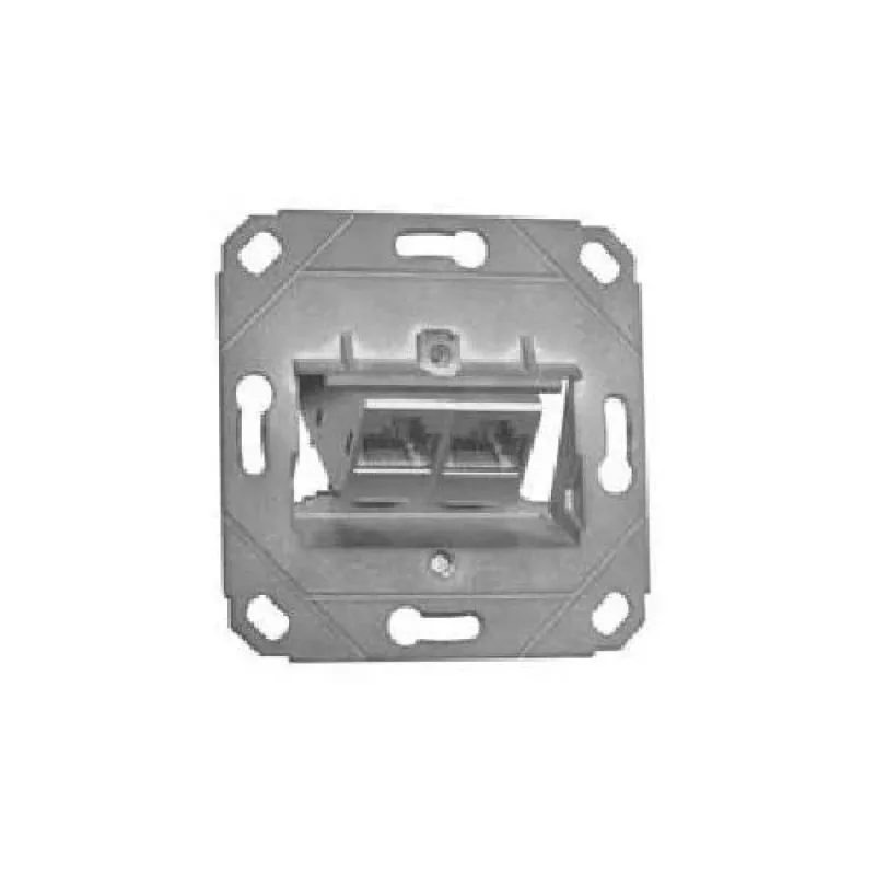 METZ CONNECT BTR E-DAT modul 8/8(8) UP0 Caja de conexión empotrable, Cat.6, 2x RJ-45, apantallada, protección antipolvo 1309121200-E-90