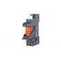 METZ CONNECT 11051025 Módulo de relé de potencia 24 V DC, 1 CO, 16 A, carril DIN, negro/naranja