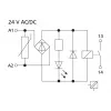 METZ CONNECT KRA-M4/1 Módulo de relé de interfaz, 1 contacto conmutador, bobina 24 V AC, blanco 11061313
