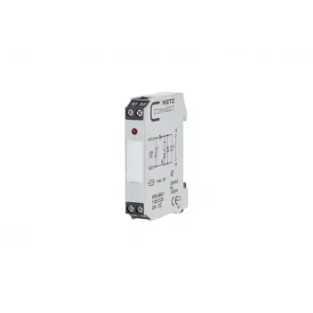 METZ CONNECT KRA-M4/1 Módulo de relé de interfaz, 4 contactos conmutadores, bobina 24 V AC, 250 V AC, blanco 11061325